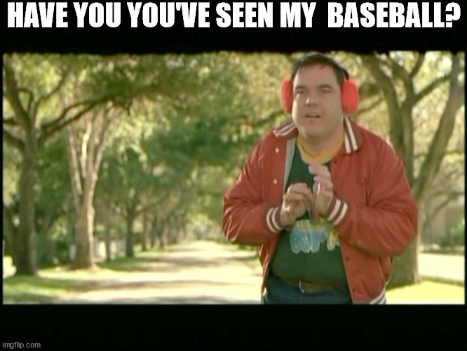 HAVE YOU YOU'VE SEEN MY  BASEBALL? | made w/ Imgflip meme maker