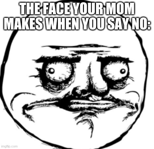 THE FACE YOUR MOM MAKES WHEN YOU SAY NO: | image tagged in bruh guy | made w/ Imgflip meme maker