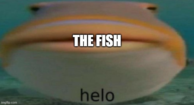 helo | THE FISH | image tagged in helo | made w/ Imgflip meme maker