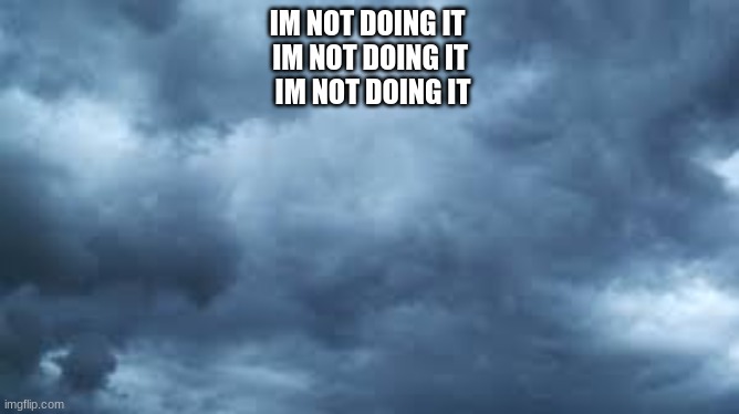 IM NOT DOING IT 
IM NOT DOING IT
 IM NOT DOING IT | image tagged in lol | made w/ Imgflip meme maker