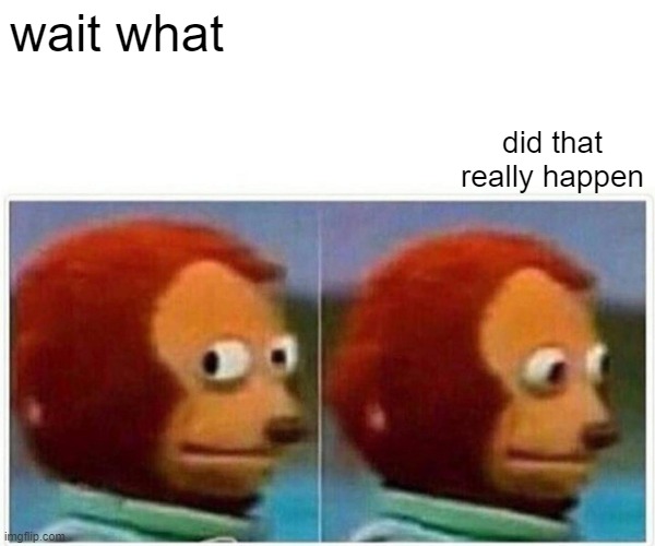 Monkey Puppet | wait what; did that really happen | image tagged in memes,monkey puppet | made w/ Imgflip meme maker