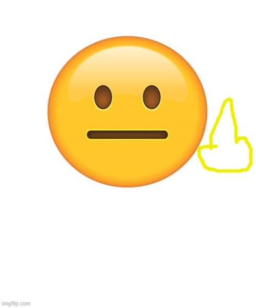 i know theres already a middle finger emoji in iphone but im andriod -  Imgflip