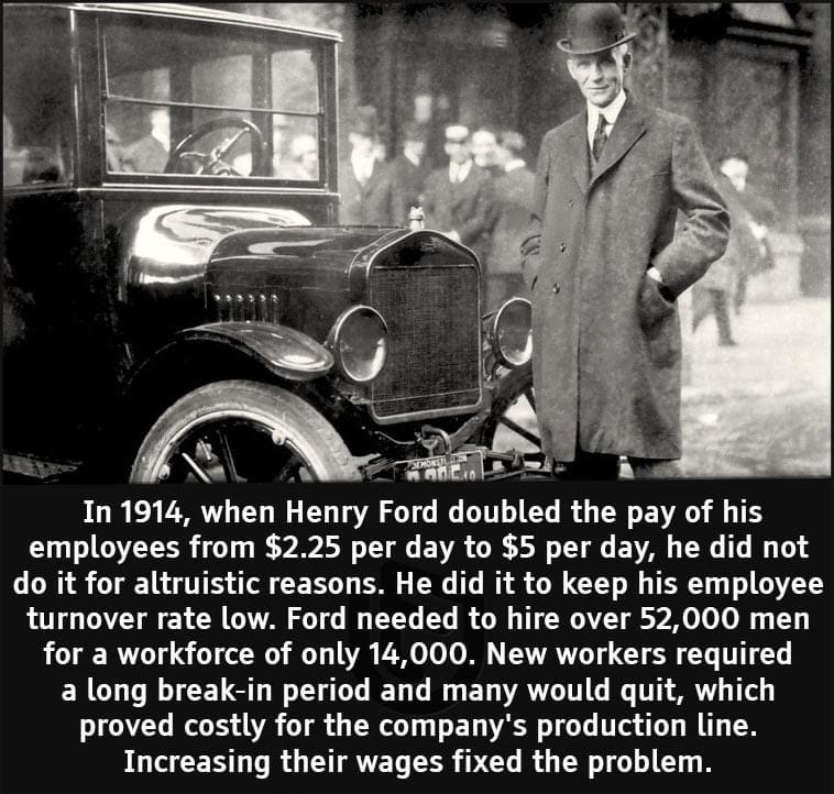 High Quality Henry Ford salaries Blank Meme Template