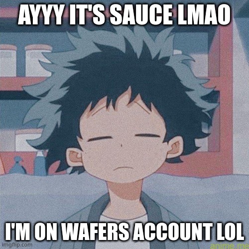 Please kill me - Waffle | AYYY IT'S SAUCE LMAO; I'M ON WAFERS ACCOUNT LOL | image tagged in mm | made w/ Imgflip meme maker