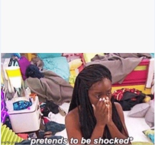 pretends to be shocked | image tagged in pretends to be shocked | made w/ Imgflip meme maker
