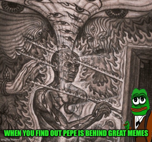 Pepe pushed the LA and rode the back of rup for months | WHEN YOU FIND OUT PEPE IS BEHIND GREAT MEMES | made w/ Imgflip meme maker