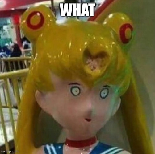 WHAT | image tagged in cursed sailor moon | made w/ Imgflip meme maker