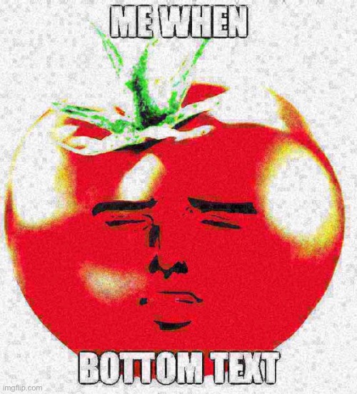 It’s true | image tagged in tomato,deep fried,oh wow are you actually reading these tags,stop,plz,stop it | made w/ Imgflip meme maker