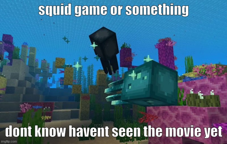 Squid game | squid game or something; dont know havent seen the movie yet | image tagged in squidgame,minecraft | made w/ Imgflip meme maker