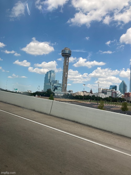 This is a photo I took of the reunion tower | made w/ Imgflip meme maker