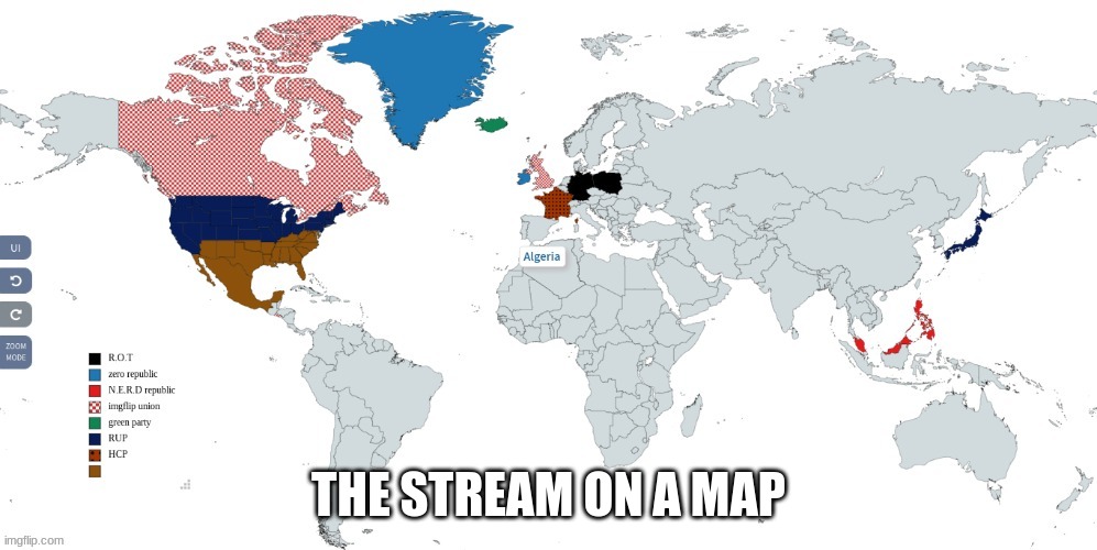 THE STREAM ON A MAP | made w/ Imgflip meme maker