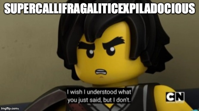I wish I can understand what you just said, but I don't . | SUPERCALLIFRAGALITICEXPILADOCIOUS | image tagged in i wish i can understand what you just said but i don't | made w/ Imgflip meme maker