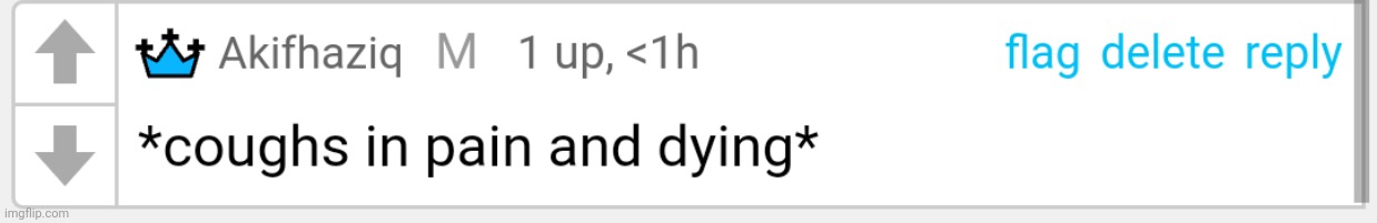 *coughs in pain and dying* | image tagged in coughs in pain and dying | made w/ Imgflip meme maker