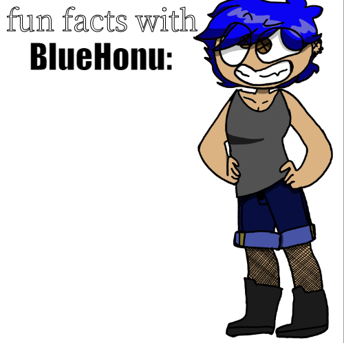 fun facts with bluehonu Blank Meme Template
