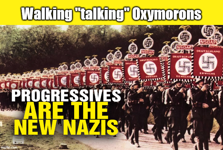 ReGressive Progressive...walking, "talking" oxymorons | Walking "talking" Oxymorons | image tagged in oxymoron,regressive progressives,non sequitar,democrats,evil | made w/ Imgflip meme maker