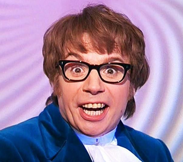 High Quality Austin Powers' Facial Expression 1 Blank Meme Template