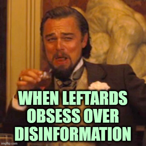 Laughing Leo Meme | WHEN LEFTARDS
OBSESS OVER
DISINFORMATION | image tagged in memes,laughing leo | made w/ Imgflip meme maker