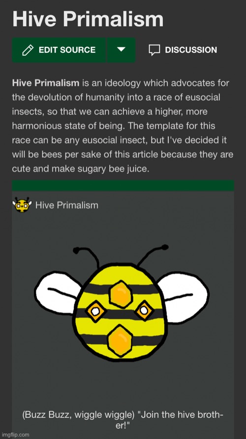 Reject modernity, return to h i v e | image tagged in hive primalism ideology | made w/ Imgflip meme maker