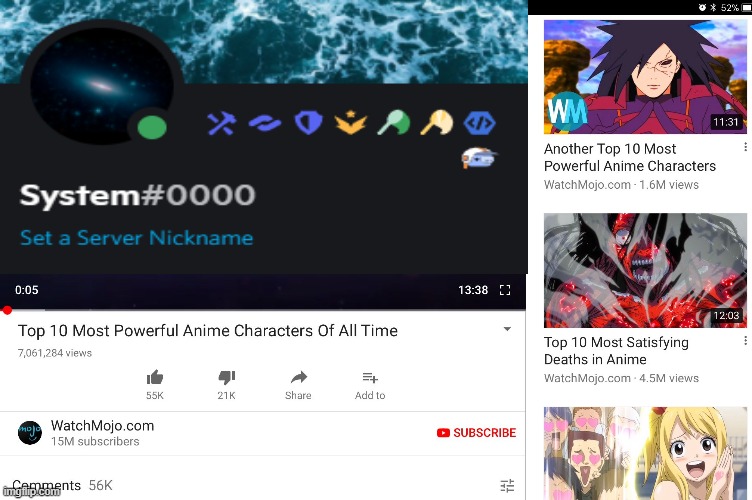 Top 10 Most Powerfull Discord Users #1 | image tagged in discord,top 10,anime,characters | made w/ Imgflip meme maker