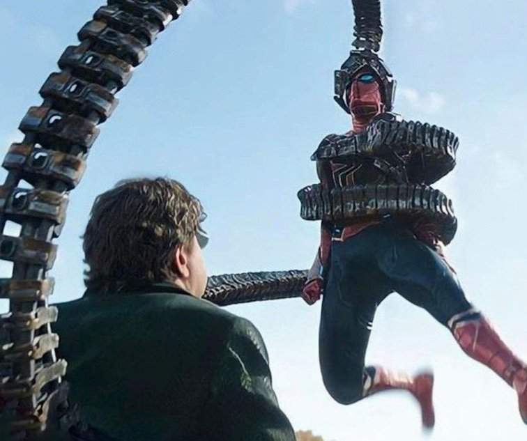 High Quality Doctor Octopus chocking peter Blank Meme Template