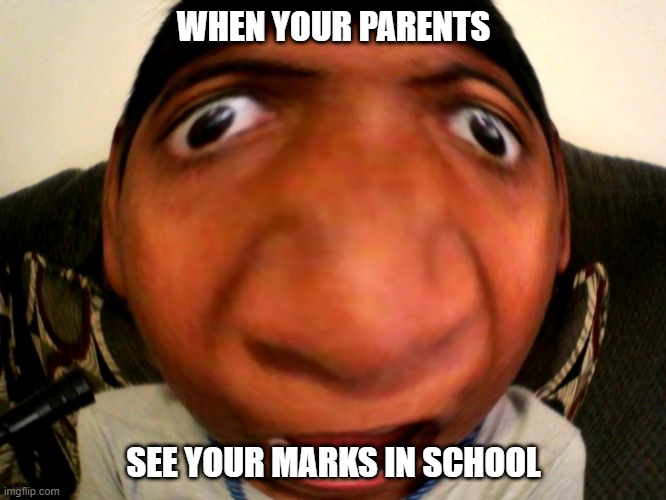 WHEN YOU'RE PARENTS GET SEE YOUR MARKS!! | WHEN YOUR PARENTS; SEE YOUR MARKS IN SCHOOL | image tagged in memes | made w/ Imgflip meme maker