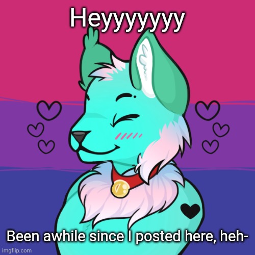 What's new? | Heyyyyyyy; Been awhile since I posted here, heh- | image tagged in retrofurry is baaaaackkk,lgbtq,furry,pride,oc,picrew | made w/ Imgflip meme maker