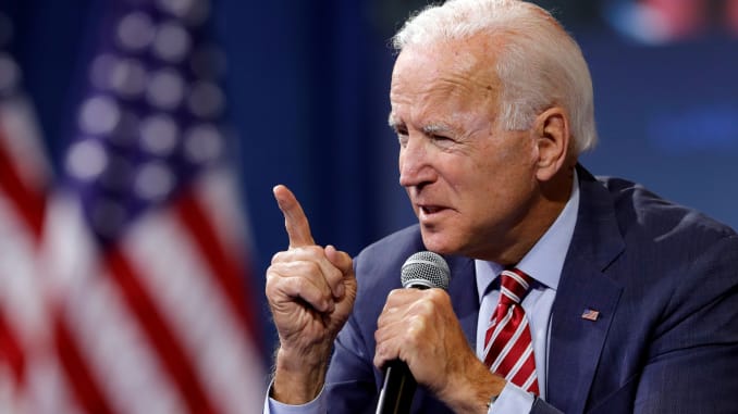 High Quality Joe Biden points finger Blank Meme Template