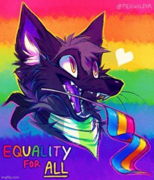 Found this on Google, and I floofing love it! | image tagged in furry,lgbtq,pride | made w/ Imgflip meme maker