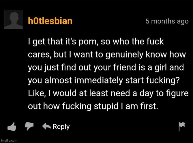 found this on r/pornhubcomments | made w/ Imgflip meme maker