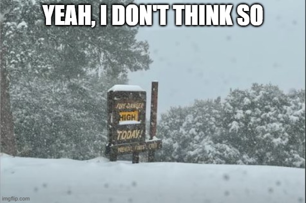 Hell Froze Over | YEAH, I DON'T THINK SO | image tagged in you had one job | made w/ Imgflip meme maker