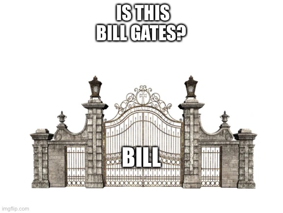 r/technicallythetruth | IS THIS BILL GATES? BILL | image tagged in bill gates | made w/ Imgflip meme maker