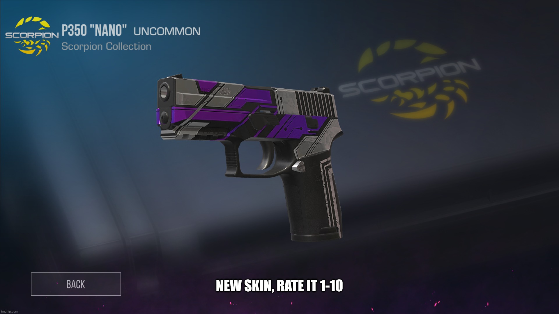 NEW SKIN, RATE IT 1-10 | made w/ Imgflip meme maker