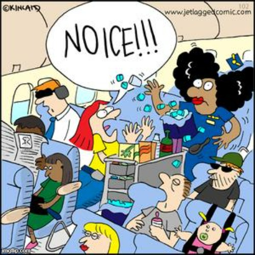 A Little Uppity Aren't We? | image tagged in memes,comics,airplane,passenger,no,ice | made w/ Imgflip meme maker
