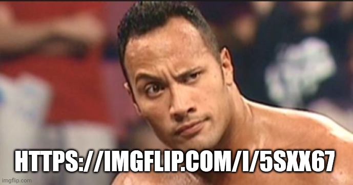 https://imgflip.com/i/5sxx67 | HTTPS://IMGFLIP.COM/I/5SXX67 | image tagged in the rock eyebrow | made w/ Imgflip meme maker