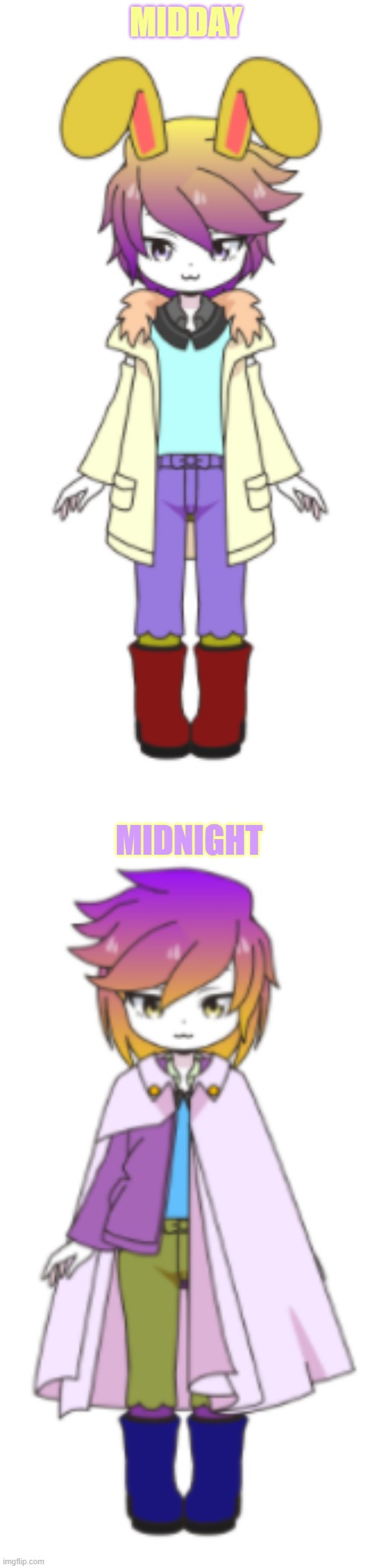 Midnight & Midday, the twin boys of a ship M hates | MIDDAY; MIDNIGHT | made w/ Imgflip meme maker