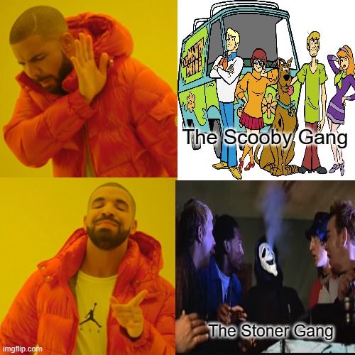 Mup the sesh | The Scooby Gang; The Stoner Gang | image tagged in smoke weed everyday | made w/ Imgflip meme maker