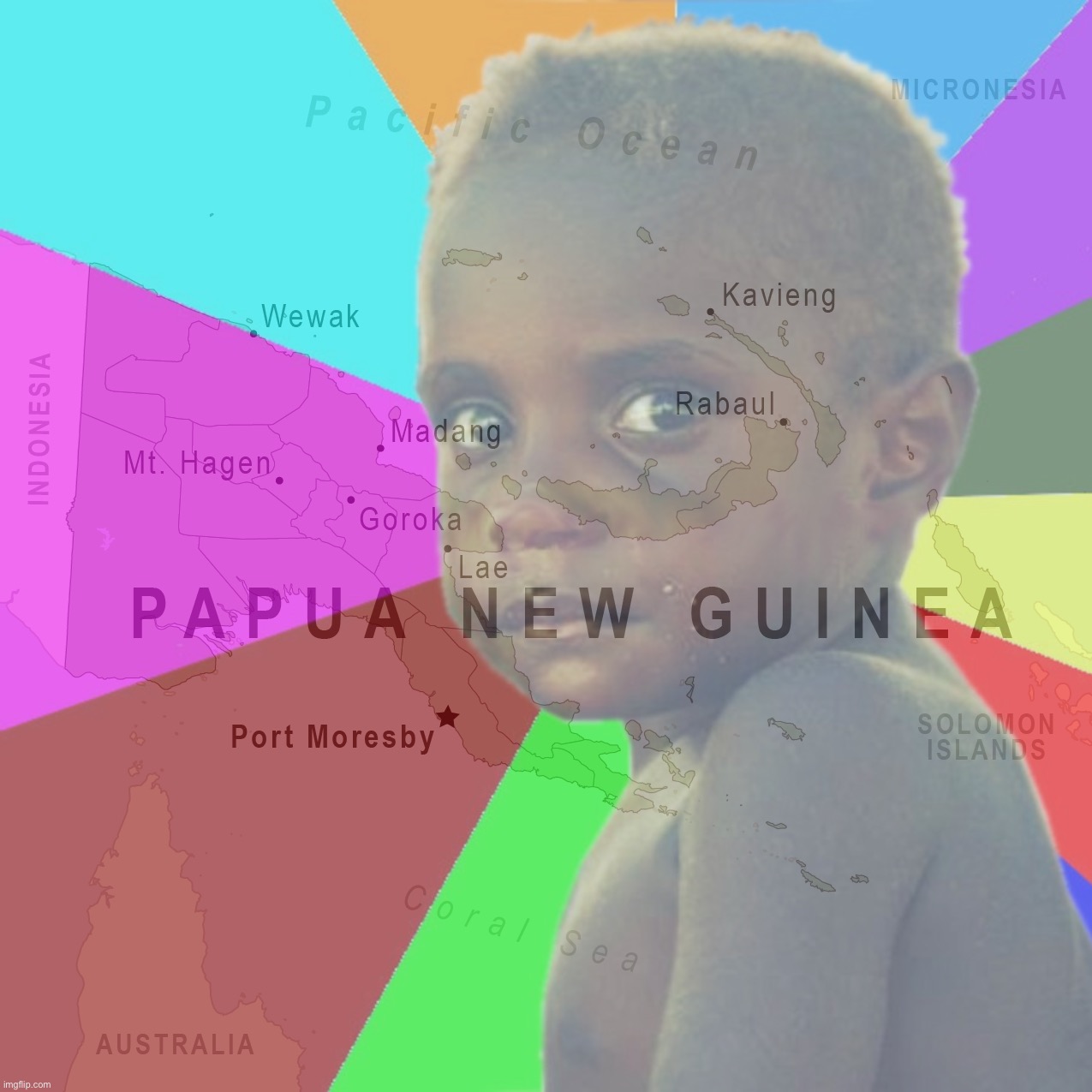 Pupuaboy Papua New Guinea Blank Meme Template