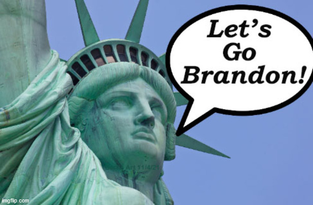 Liberty Speaks to the Democrat Bolshevik Minions | image tagged in statue of liberty nyc wtc,gas prices food inflation covid mandates,cdc fda who great reset un,biden democrat brandon republican | made w/ Imgflip meme maker