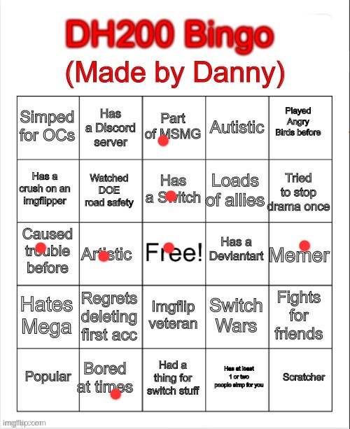 DH200 bingo | image tagged in dh200 bingo | made w/ Imgflip meme maker