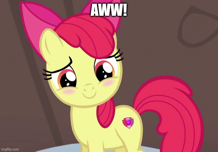 Cute Applebloom (MLP) | AWW! | image tagged in cute applebloom mlp | made w/ Imgflip meme maker