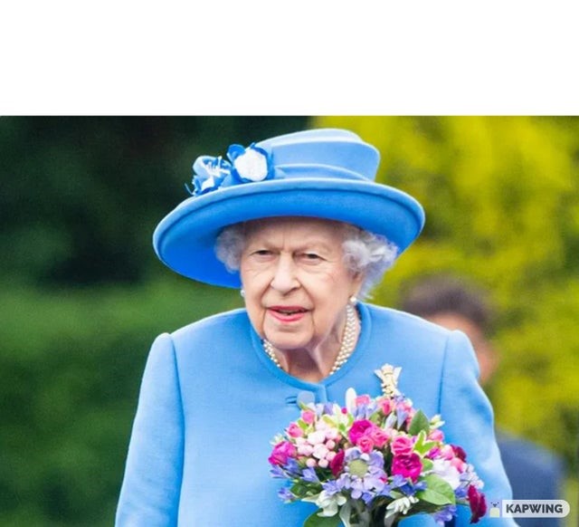 Queen at Funeral Blank Meme Template