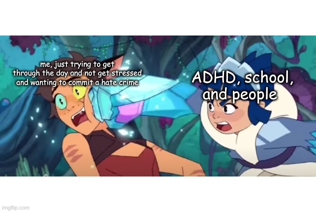 A handful of anime memes except I replaced the punchline with Catra getting  decked in the face by Frosta : r/OkBuddyCatra