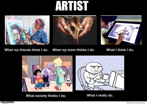 What people think I do | ARTIST | image tagged in what people think i do | made w/ Imgflip meme maker