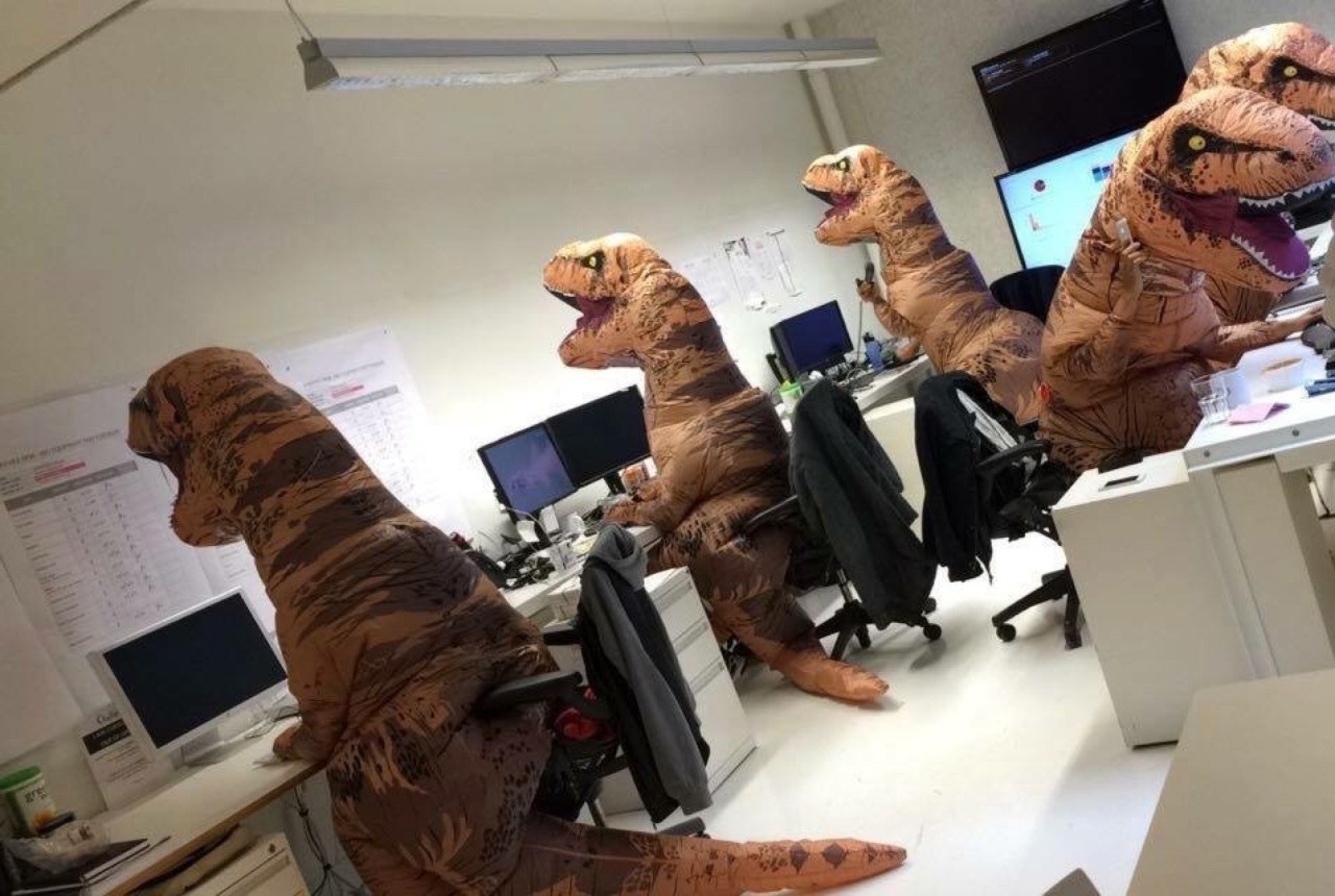 High Quality IT dinosaurs Blank Meme Template