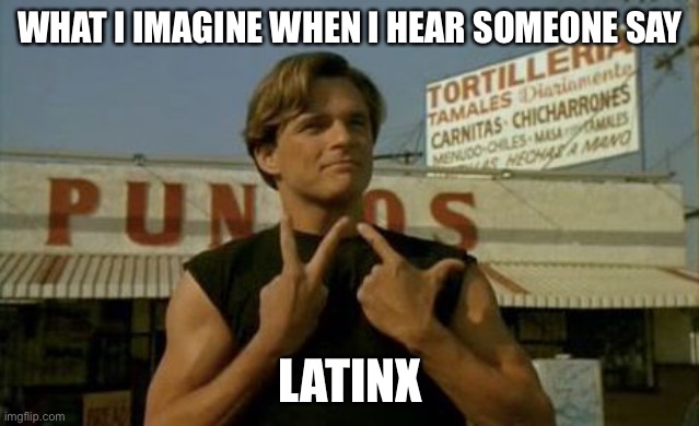 Vatos Locos | WHAT I IMAGINE WHEN I HEAR SOMEONE SAY; LATINX | image tagged in vatos locos | made w/ Imgflip meme maker