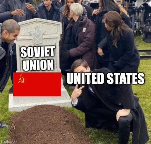Grant Gustin over grave | SOVIET UNION; UNITED STATES | image tagged in grant gustin over grave | made w/ Imgflip meme maker