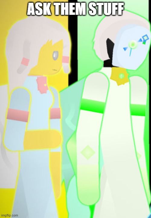 Emily and Lucky | ASK THEM STUFF | image tagged in emily and lucky | made w/ Imgflip meme maker