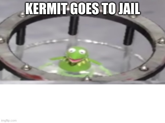 "Why do you have to do this Kermit?" | KERMIT GOES TO JAIL | image tagged in kermit the frog,the muppets | made w/ Imgflip meme maker