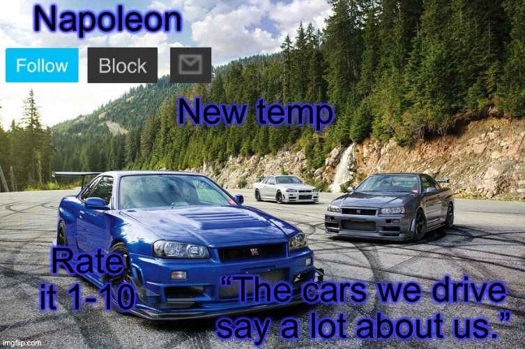 New temp; Rate it 1-10 | image tagged in napoleons skyline temp | made w/ Imgflip meme maker