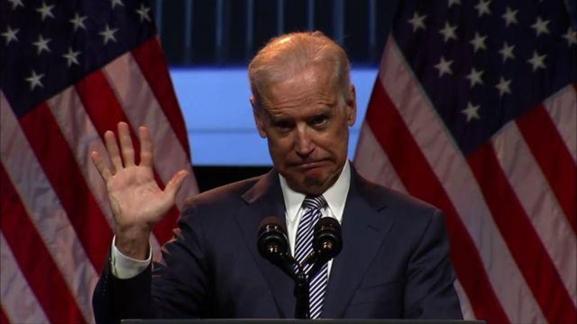 Joe Biden raise his hand Blank Meme Template